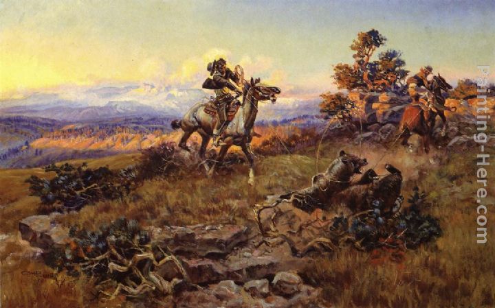 The Stranglers painting - Charles Marion Russell The Stranglers art painting